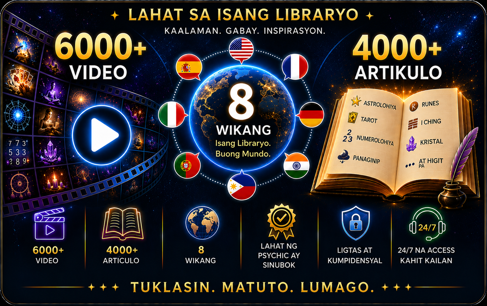 Mga Video at Aklatan