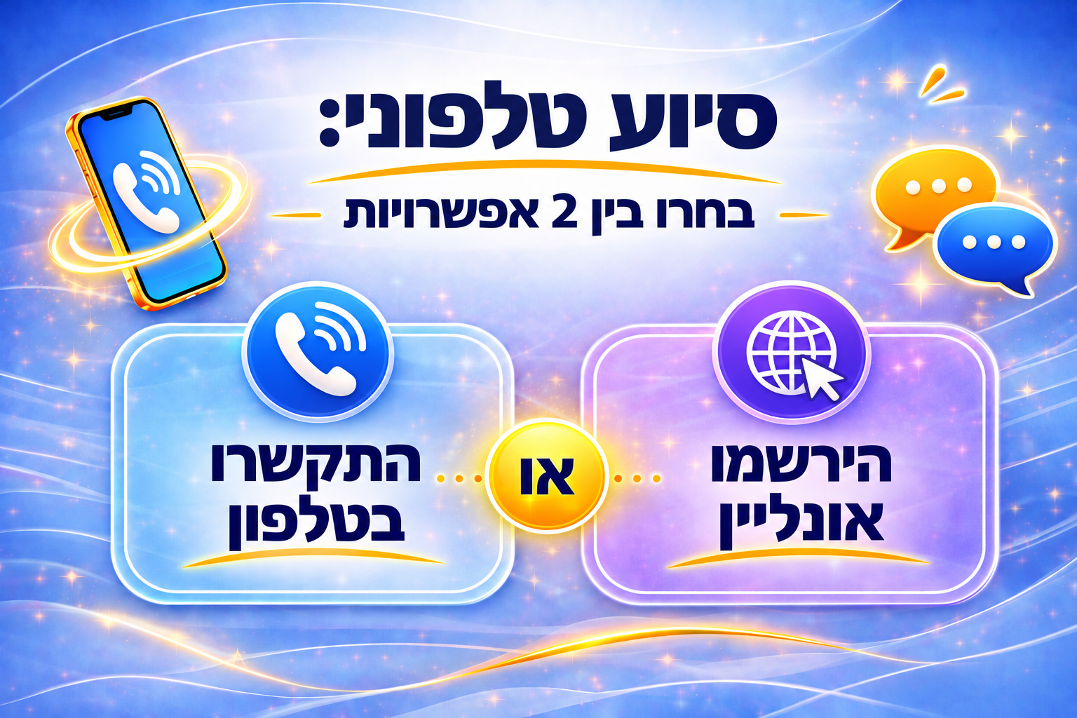 אפשרויות ייעוץ בטלפון