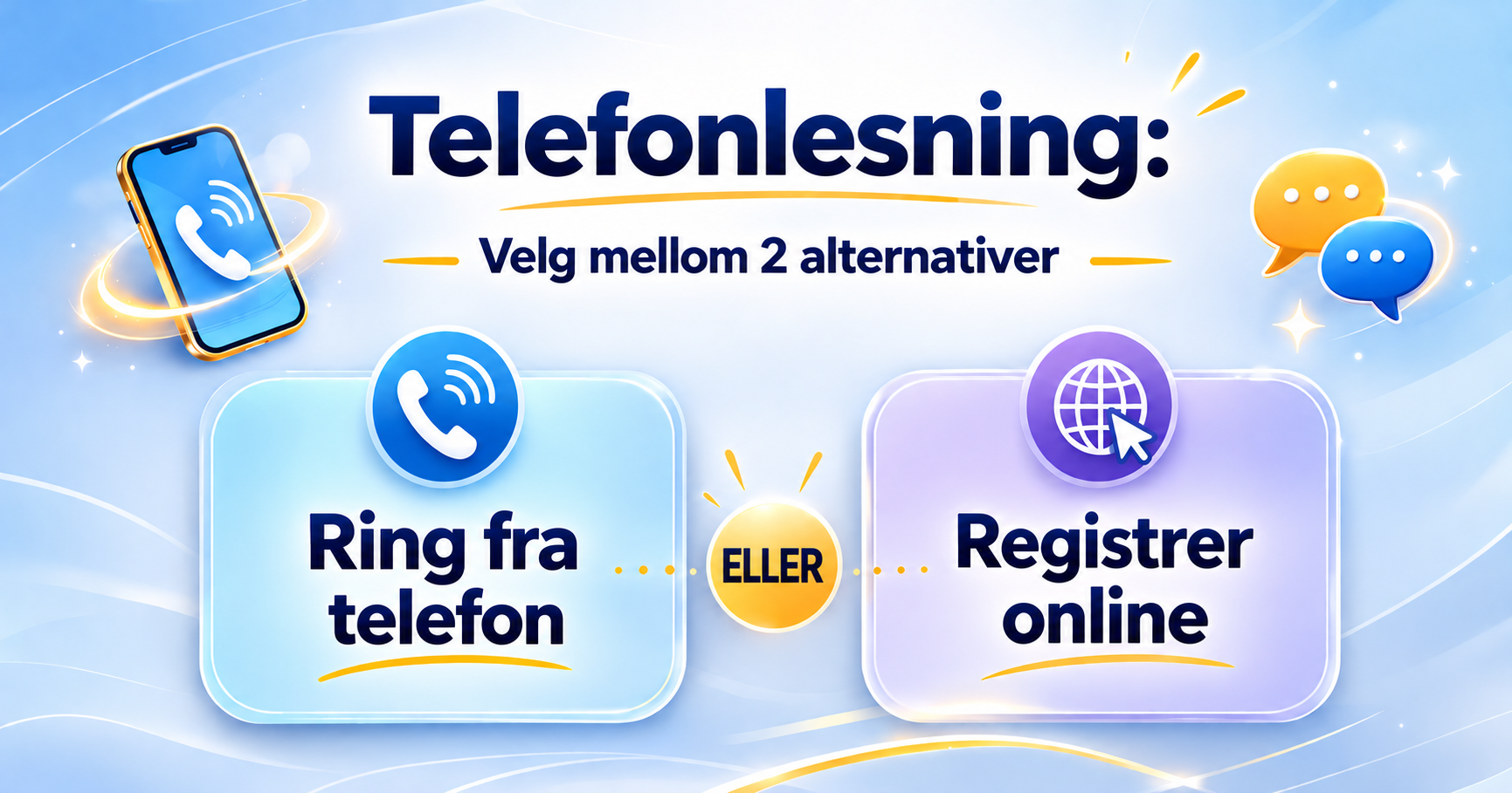 Alternativer for telefonrådgivning