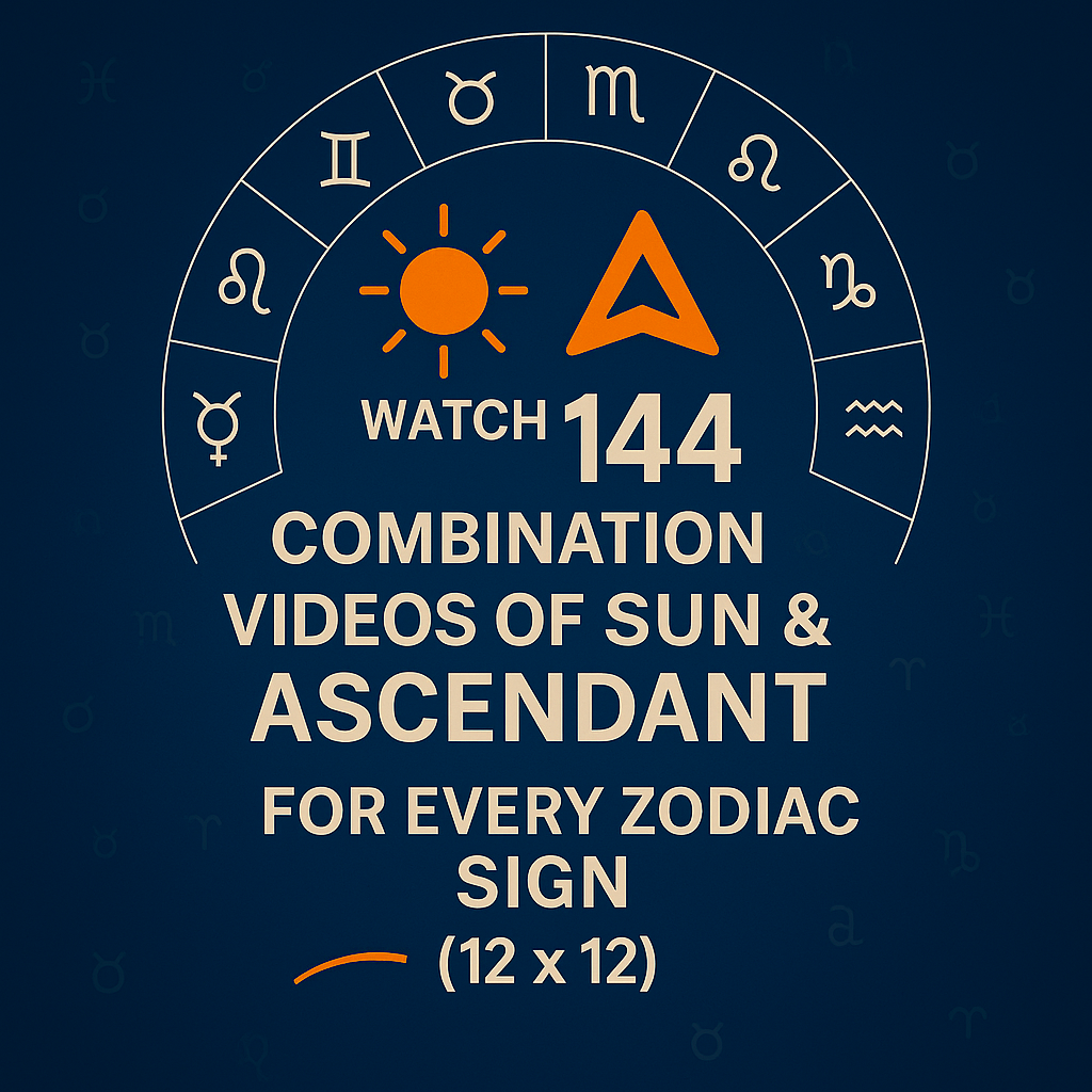 12x12 Sun Rising Sign Combo Videos 